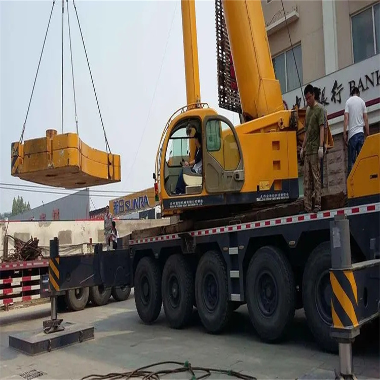 淮南八公山当地吊车出租|机器吊装|75吨|工厂搬迁服务